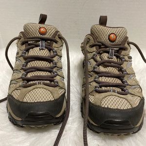 MERRELL Moab 2 Womens 6.5 WATERPROOF "Dusty Olive" Hiking Trail Shoes